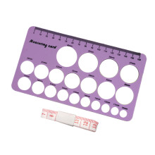 Nursing Measurement Tool Double Side Silicone Gauges For-Purple