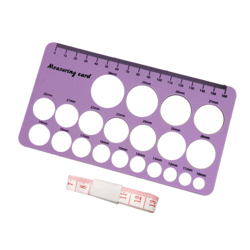 Nursing Measurement Tool Double Side Silicone Gauges For-Purple