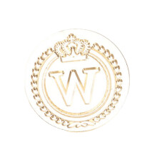 Crown Letters Sealing Wax Stamp for Card Brass English- W