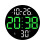 Minimalists Wall Clock Remote Controls Digital Wall Clock-Green 1
