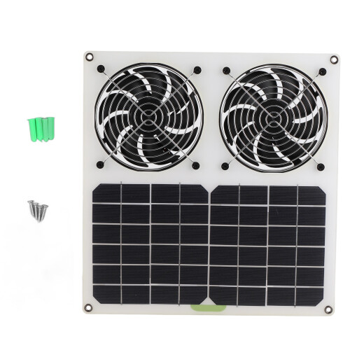 Διπλός ηλιακός ανεμιστήρας εξάτμισης Kit100W ηλιακό πάνελ με μεταλλικά