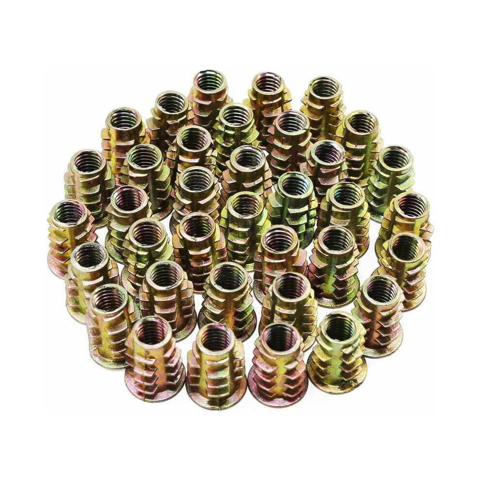 Reliable Construction Metric Threaded Insert Nut, Anti-Oxidation Zinc Alloy Wood Inserts For Furniture Installation 9198585850750