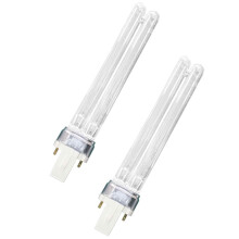 2 stuks 11W UV H-type kiemdodende lampen, zeer efficiënte sterilisatie voor thuisgebruik, vijvers en aquaria, geschikt voor diverse toepassingen.