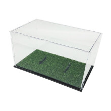 Clear Acrylic Football Rugby Ball Display Case Dustproof Cover Mortise And Tenon Joint Detachable Storage Box Fits Stand