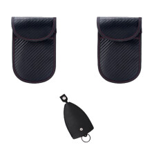 Elegante und stilvolle Faraday-Taschen, vollständig signalblockierendes Etui zum Schutz von Schlüsselanhängern, 3-teiliges Set mit