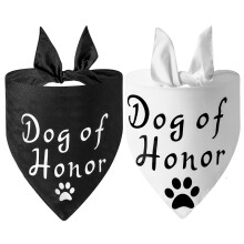 Hochzeitsgeschenk für Haustiere, Verlobungsgeschenk, Requisite für Hochzeitsfotos: Hundehalstuch, Haustierschal für die Verlobungsankündigung des
