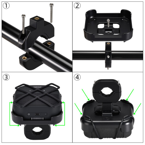 Universal Bike Handlebar Mount Holder For Compact Wireless 1