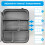 Portable Auditory Mixers Carrying Bag with Adjustable Strap and 6
