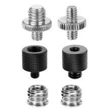 Packung mit 6 Universal-Stativ-Schraubadaptern für