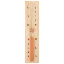15-minuten timer voor saunagebruik, zandlopertimer voor saunasessies met houten frame, wandgemonteerde zandloper voor het timen van een spabad,