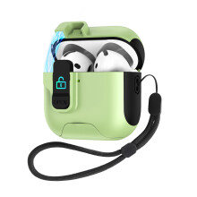 AntiDrop Earphone Case With Hiddens Stand Hollow Air-Green