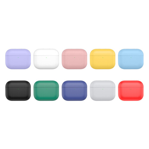 Flexible Silicone Earbuds Case Cover for pro3 Earbuds-White 1