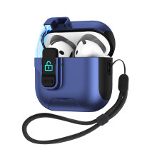 Portable Carrying Case With Detachable Wrist Strap-Navy Blue