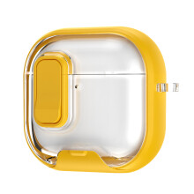Snap Open Earphone Cover With Auto Open Lid And-Yellow