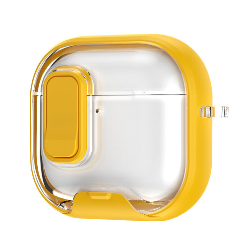 Snap Open Earphone Cover With Auto Open Lid And-Yellow