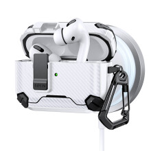 Anti Slip Phone Stand Wireless Charging Earphone Box for-White