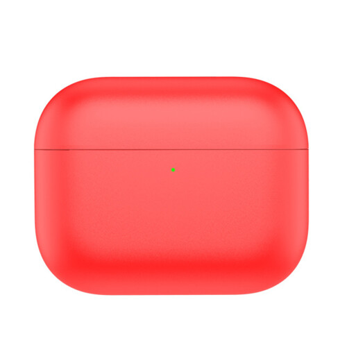 AntiSlip Earphone Case Featuring Secures Fit Lanyard Hole-Red