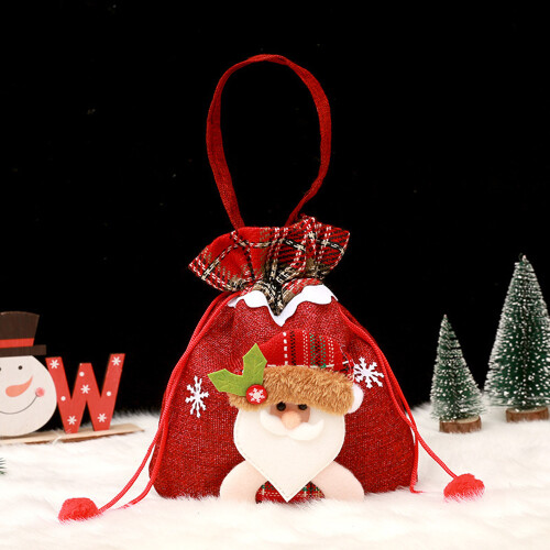 Sacolas de Natal reutilizáveis, espaçosas e resistentes, ideais para pequenos presentes, doces e maçãs. Perfeitas para embrulhar, guardar e 2