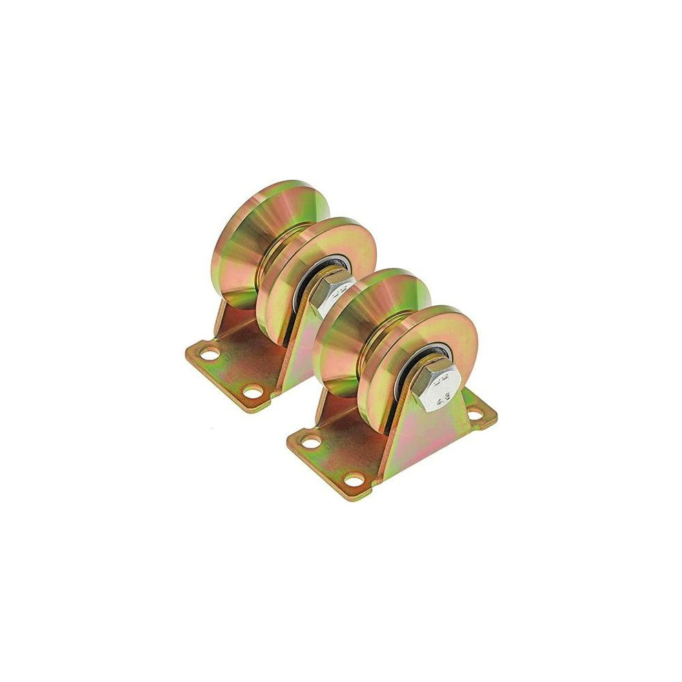 Glossy Stainless Steel Sliding Gate Roller, Durable Design U-Groove Track Wheel For Heavy Duty Doors And Carts, Load Bearing 300 Kg Per Caster, Anti-R 9198585850835