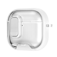 TPU Cover Featuring Phone Stand Function And Magnetic-White