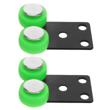 2Pcs Sliding Wardrobe Door Roller Wheels Metal Green Silent Heavy Duty