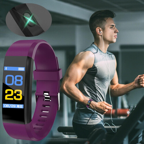 Womens Smart Watches Bluetooth Smart Watch For iPhone iOS Android Compatibility One Size Purple 1