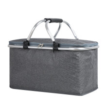 Coș frigorific elegant pentru picnic, geantă frigorifică izolată cu coș de cumpărături pliabil pentru aventuri în tot sezonul, material