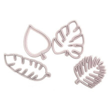 Fondant Decorating Tools, Tropical Leaf Cookie Cutters, Enhance Your Baking Repertoire With A Variety Of Shapes, Food Grade Plastic Ensures Safe And E