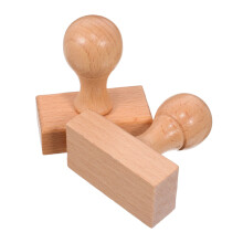 2Szt Beechwood Uchwyty Drewniane Do Pieczątek DIY I Dekoracji Kart