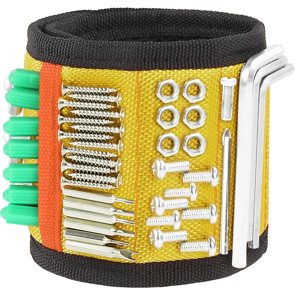 Men's Gifts: Tool Holder With Strong Magnets, Magnetic Wristband For Diy Projects, Adjustable Wristband, Breathable Design For Home Improvement 9198585852594