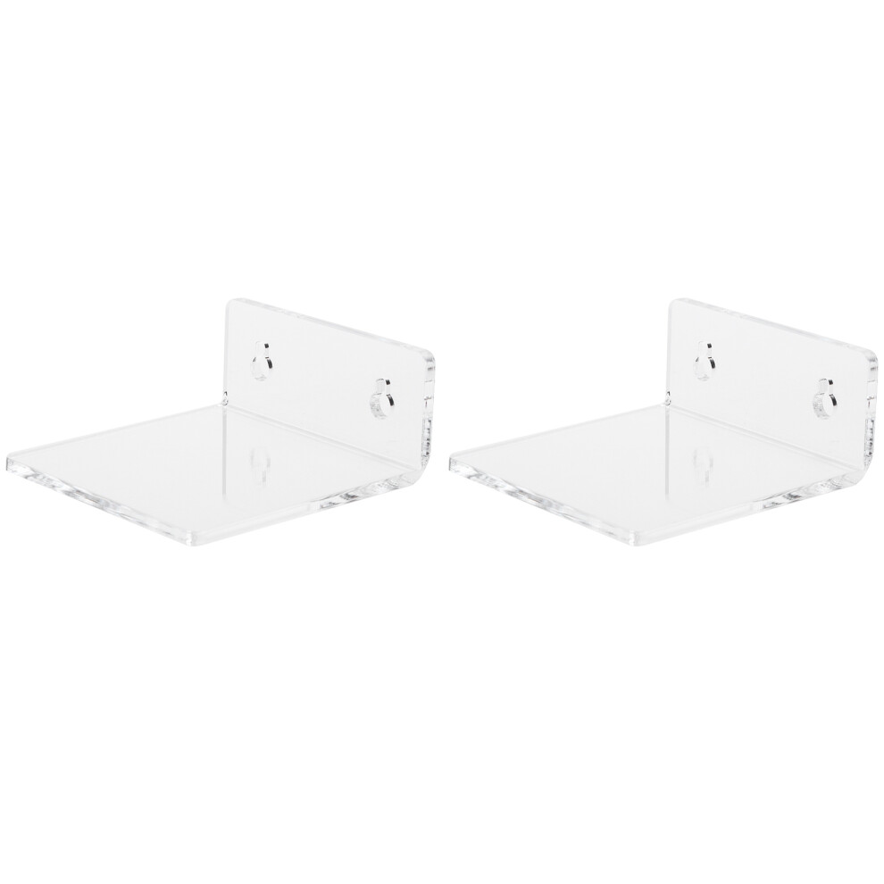 Acoustic Improvement, Floating Wall Shelves For Clear Acrylic Decorations, Multi-Purpose Display Enhances Any Space, Lightweight And Sturdy Design Per 9198585592858