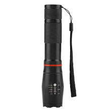 Justerbar Taktisk Lys, Genopladelig Multi-Mode Lys Til Jagt, Cykling, Vandreture, Camping Og Nødsituationer (1 Pakke)
