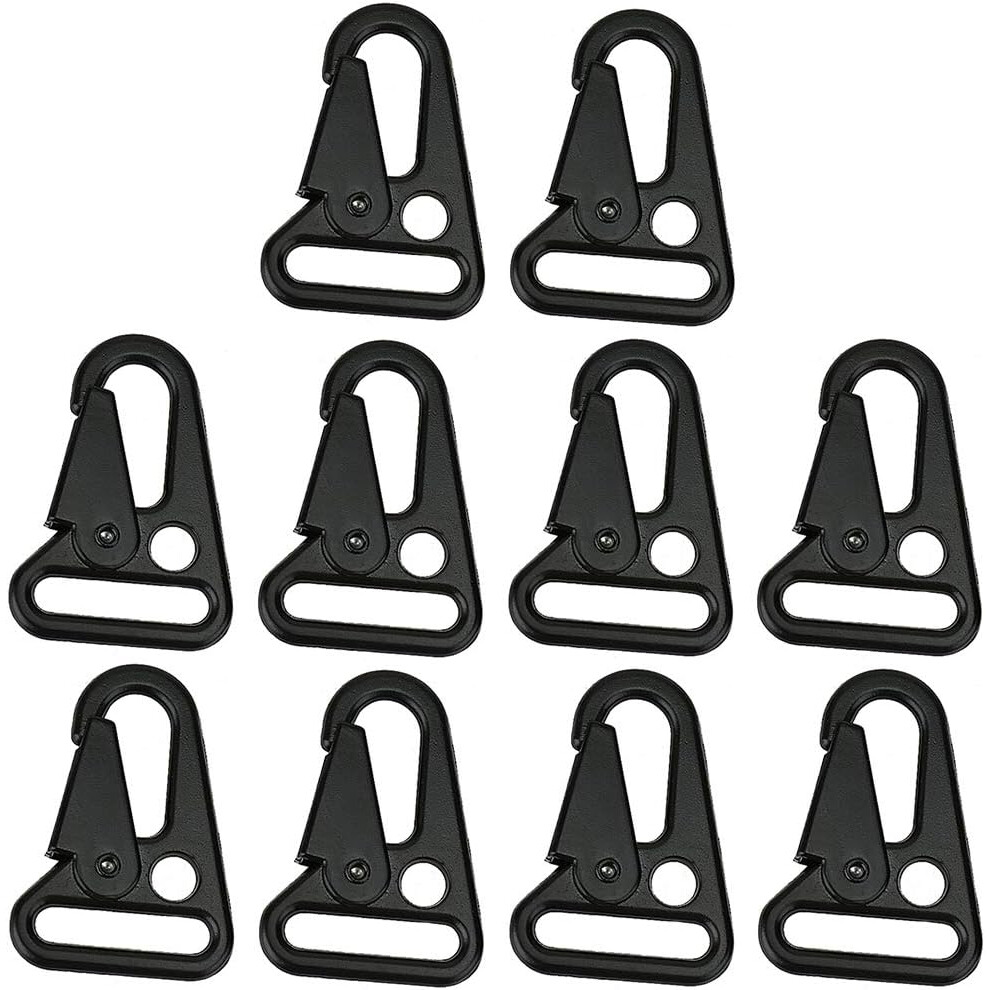 Heavy Duty Snap Hooks For Outdoor Tactical Fastener, Quick Release Sling Attachment, Ideal For Molle Bag Backpack And Various Outdoor Activities, 10Pc 9198585852709