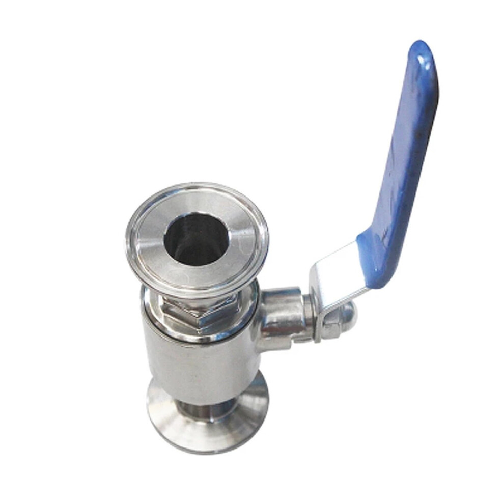 89Mm 304 Stainless Steel Sanitary Ball Valve Two Piece Tri Clamp Ferrule Type 1Pcs 9105992731756