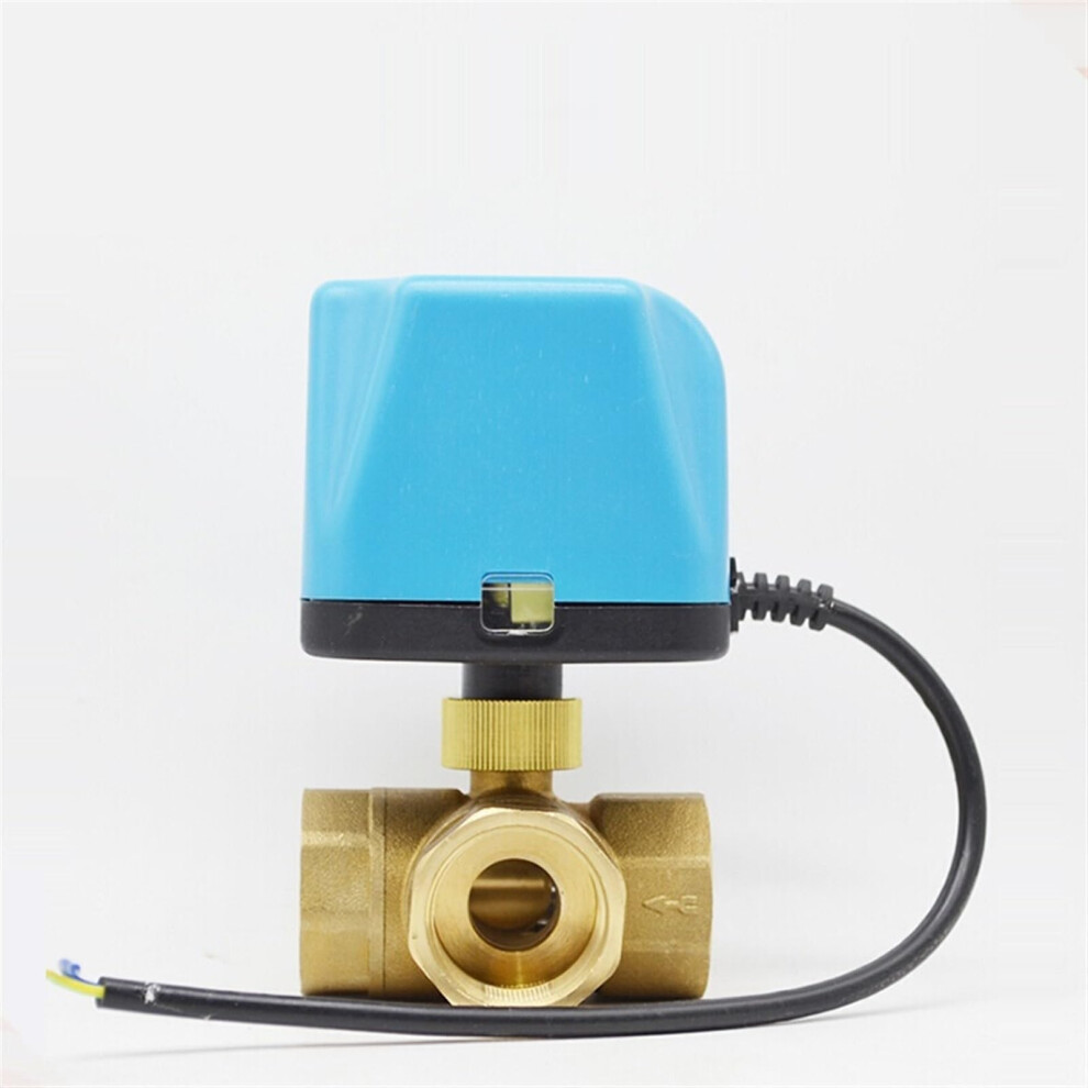 Motorized Ball Valve Threeway Brass 1/2 To 2 Inch, 2Wire, 220V/12V/24V, Normally Closed Or Normally Open 9105992731688