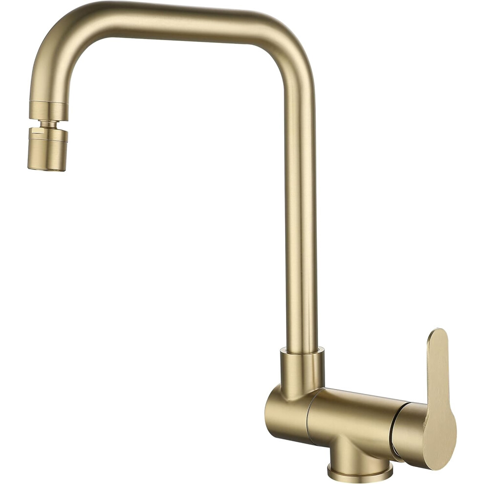 Stylish Kitchen Sink Faucet With 360 Degree Swivel Spout, Crafted For Convenience And Aesthetics 9153484567109