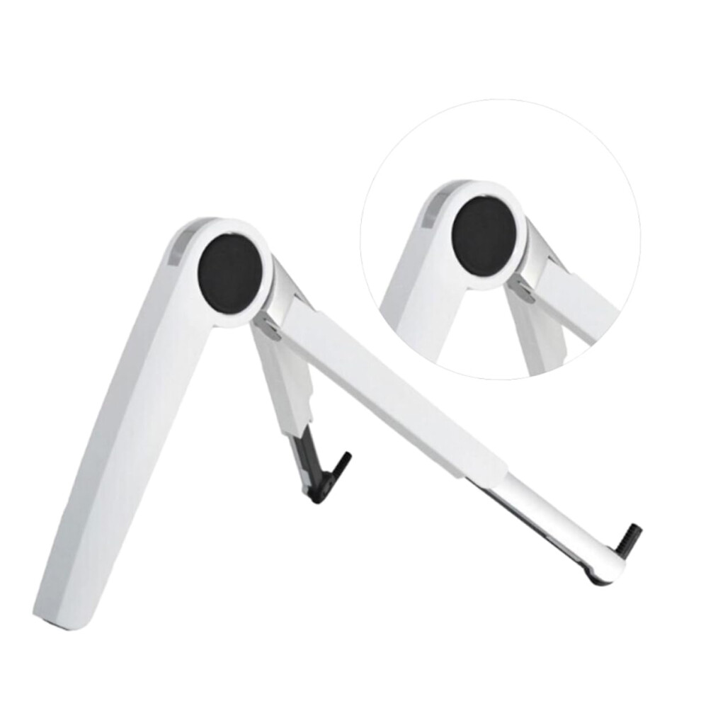 Adjustable Foldable Aluminum Alloy Laptop Stand Triple Angle Design Home Office Travel Fits Laptops Tablets White 9067246227234