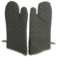 Ofenhandschuhe zum Backen und Kochen, hitzebeständige Handschuhe in Profiqualität mit gesteppter Baumwolle und flammhemmenden Eigenschaften,