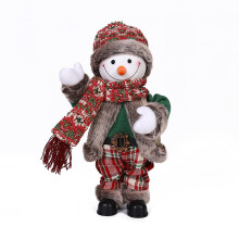 Design de înaltă calitate, lucrat manual: figurină Moș Crăciun, figurine animate cu haine cu paiete, creează un decor de Crăciun atemporal.