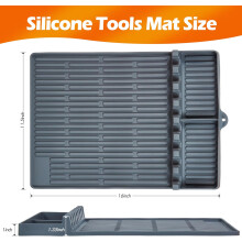 Rutschfeste Kochmatte, Silikon-Grillmatte für Küche, Kochen und Arbeitsfläche, große Silikon-Grillmatte mit Tropfschutz und hitzebeständig