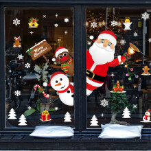 Delicii festive, autocolante statice care adaugă farmec cadourilor tale de Crăciun, decorațiuni de petrecere de Crăciun cu o notă de material