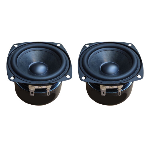 2 stuks 3 inch woofer luidspreker vierkante dubbele-4 ohm