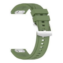 Siliconen horlogebanden met meerdere gaten, 22 mm,-Groente