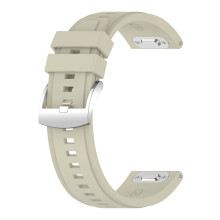 Universele 22 mm siliconen horlogeband drukknopsluiting-Grijs