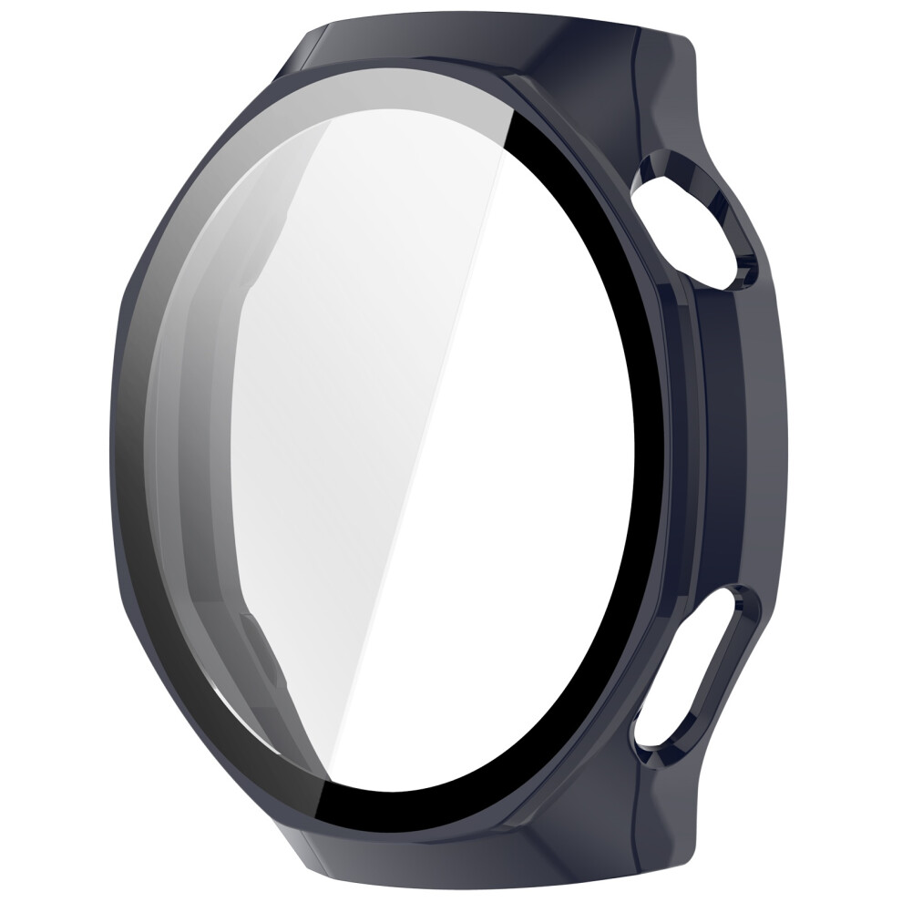 Watch Screen Protector Shell Case With Tempered Glass Film- Blue 7709000181988