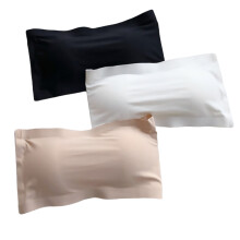 3Stk Traceless Tube Top Damen, Nylon Brustwickel, Verschiedene Farben