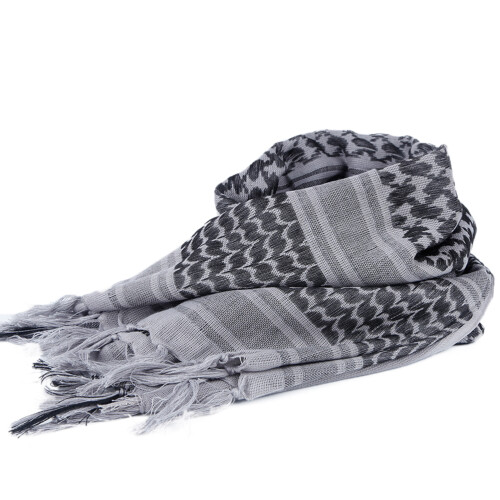 1St Arabischer Schal Quadratischer Kopftuch Wrap Grau 2