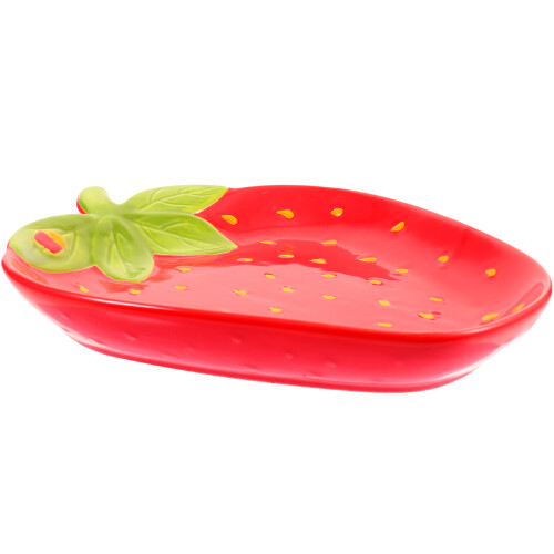 Futter Schale Erdbeer Servierplatte Tablett Salatschüssel 2