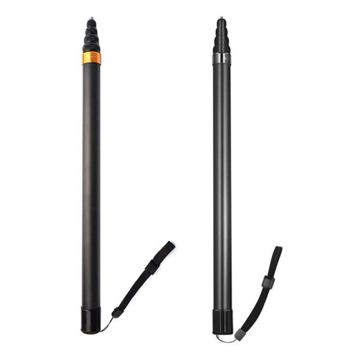 Concealable Extendable Monopod For 360 Cameras Carbon-Sliver 1