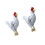 Delicate Rooster Motif Stud Earrings Versatile Day To-White 1
